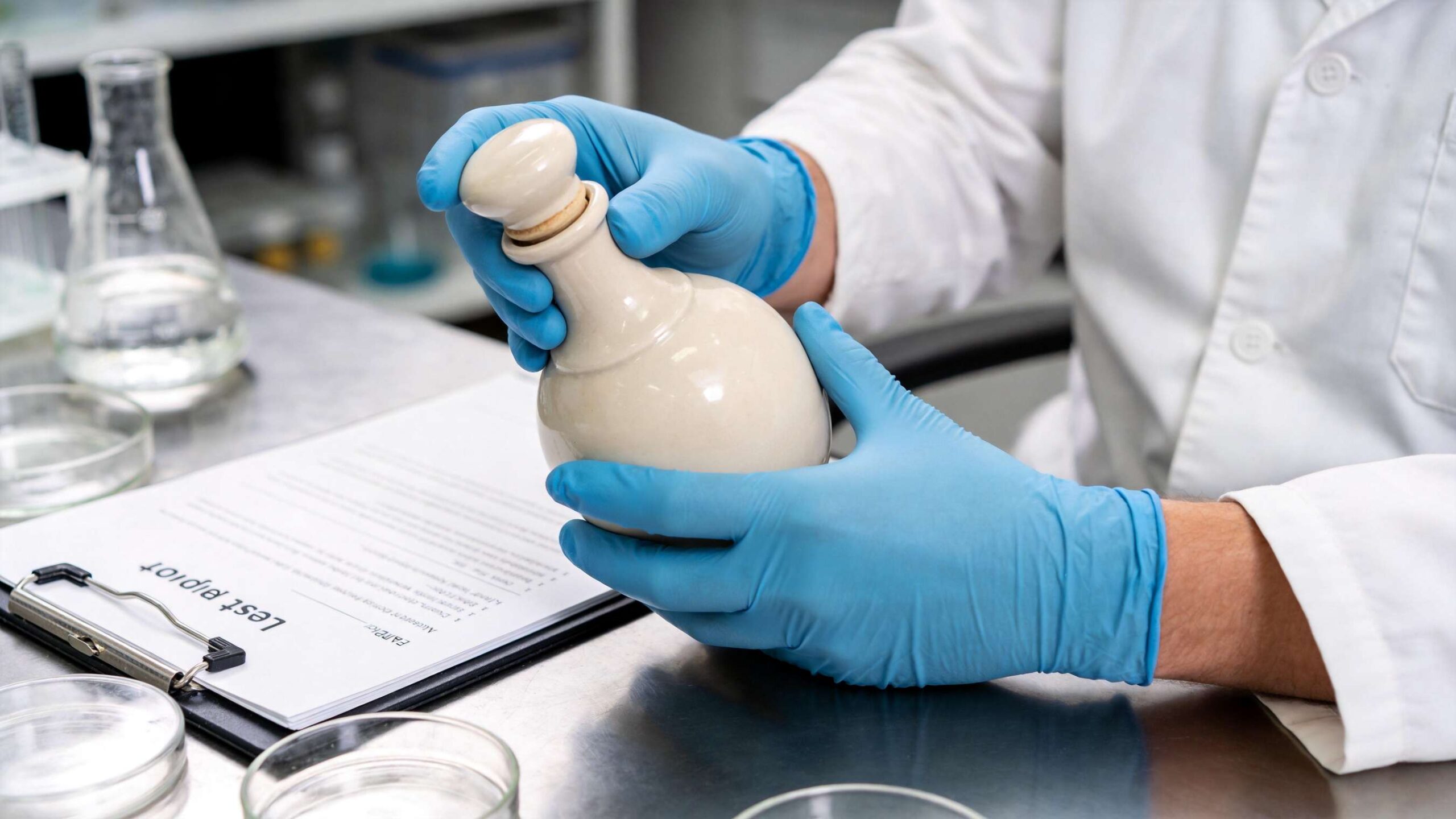 Food safety certified ceramic bottle manufacturing in Jingdezhen